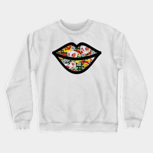 Canal Flowers Chaos Lips from canalsbywhacky Crewneck Sweatshirt